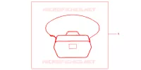 SAC INTERIEUR DE TOP CASE pour Honda SH 300 R 2012