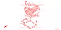 CYLINDRE pour Honda FOURTRAX 420 RANCHER 4X4 Manual Shift CAMO 2012