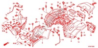 GARDE BOUE ARRIERE pour Honda FOURTRAX 420 RANCHER 4X4 Manual Shift 2012