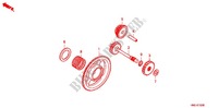 ROUE LIBRE DE DEMARREUR pour Honda FOURTRAX 500 FOREMAN RUBICON Power Steering 2012