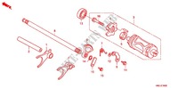 BARILLET   FOURCHETTE DE SELECTION pour Honda FOURTRAX 500 FOREMAN RUBICON Power Steering 2012
