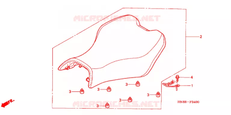 SELLE Honda ATV 680 FOURTRAX 2012  TRX680FAC