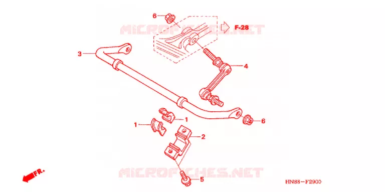 BARRE ANTI ROULIS Honda ATV 680 FOURTRAX 2012  TRX680FAC