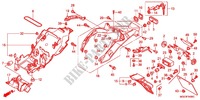 GARDE BOUE ARRIERE pour Honda VFR 1200 F 2012