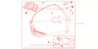 TOP CASE 45L PROMINENCE RED pour Honda VFR 1200 F 2012