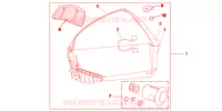 TOP CASE 45L PROMINENCE RED pour Honda VFR 1200 F 2012