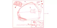 TOP CASE 45L TITANIUM BLADE pour Honda VFR 1200 F 2012
