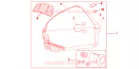 TOP CASE 45L PROMINENCE RED pour Honda VFR 1200 F 2012