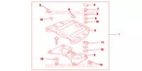 SUPPORT PLATINE ARRIERE pour Honda VFR 1200 DCT 2012