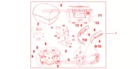 TOP CASE 31L PROMINENCE RED pour Honda VFR 1200 DCT 2012