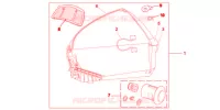 TOP CASE 45L PROMINENCE RED pour Honda VFR 1200 DCT 2012