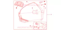 TOP CASE 45L TITANIUM BLADE pour Honda VFR 1200 DCT 2012