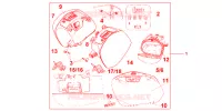 VALISES 29 LITRES PROMINENCE RED pour Honda VFR 1200 DCT 2012