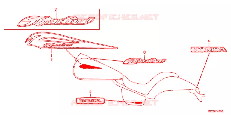t (VT750C2B/C2S) Honda MOTO 750 SHADOW 2012  VT750C2BC