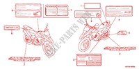 ETIQUETTE DE PRECAUTIONS pour Honda XRE 300 ABS 2012