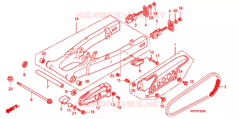 BRAS OSCILLANT Honda MOTO 300 XR 2012  XRE300AC
