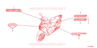 AUTOCOLLANTS pour Honda SH 125 SPECIAL 2013