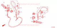 COMMODO   CABLE   RETROVISEUR pour Honda SH 125 SPECIAL 2013