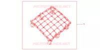 FILET BAGAGES NOIR pour Honda SH 125 SPECIAL 2013