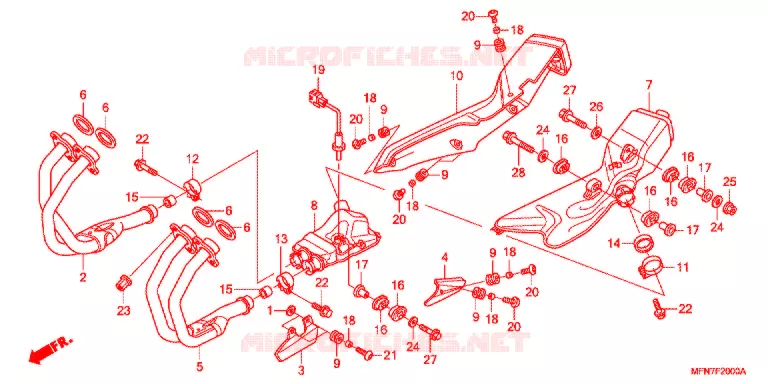 SILENCIEUX D'ECHAPPEMENT Honda MOTO 1000 CB 2012  CB1000RAC