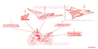 AUTOCOLLANTS pour Honda XRE 300 3BR 2011