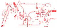 LEVIER DE GUIDON   CABLE   COMMODO pour Honda XRE 300 3BR 2011