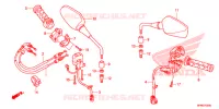 COMMODO   CABLE   RETROVISEUR pour Honda CB 1000 R ABS 2013