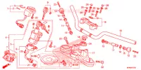 GUIDON   TE DE FOURCHE pour Honda CB 1000 R ABS BLANCHE 2013