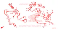 LEVIER DE GUIDON   CABLE   COMMODO pour Honda CB 500 F WHITE 2014