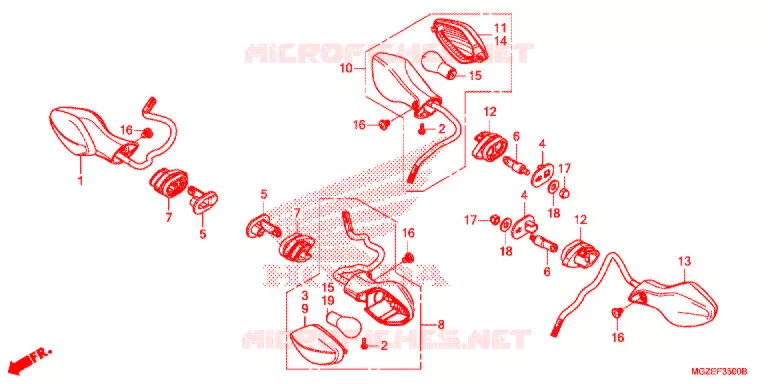 CLIGNOTANT Honda MOTO 500 CB 2013  CB500FAD