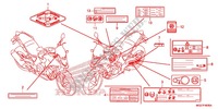 ETIQUETTE DE PRECAUTIONS pour Honda CB 500 X ABS 2013