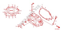 CARTER MOTEUR DROIT pour Honda CBF 150 PREMIUM, Logo en alto relieve en el tanque 2009