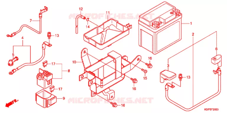 BATTERIE Honda MOTO 150 CBF 2012  CBF150MC