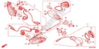 CLIGNOTANT pour Honda CBR 1000 RR ABS TRICOLORE 2013