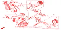 CLIGNOTANT pour Honda CBR 1000 RR ABS REPSOL 2013