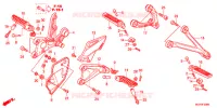 REPOSE PIED pour Honda CBR 1000 RR ABS REPSOL 2013