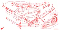 BRAS OSCILLANT pour Honda CBR 1000 RR REPSOL 2013