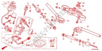 GUIDON   TE DE FOURCHE (CBR1000RRC/D/RAC/D) pour Honda CBR 1000 RR FIREBLADE WHITE 2012