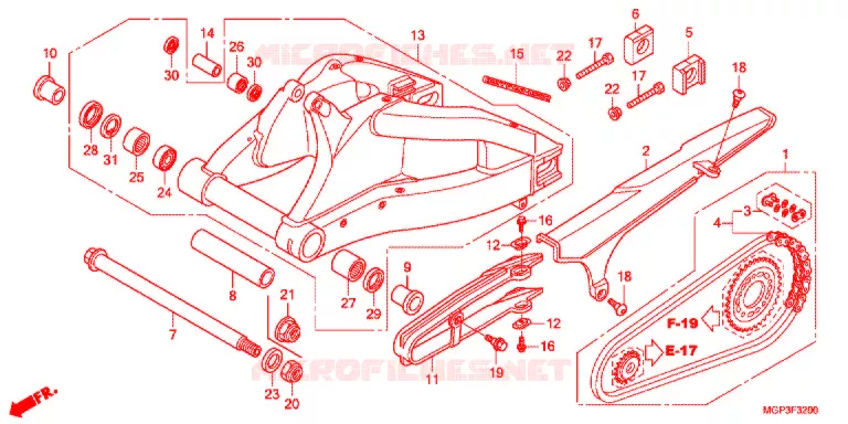 BRAS OSCILLANT Honda MOTO 1000 CBR 2012  CBR1000RRC
