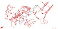 GARDE BOUE ARRIERE (CBR1000RR/S) pour Honda CBR 1000 RR VERMELHO PRETO 2012
