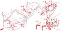 SELLE (CBR1000RR/RA) pour Honda CBR 1000 RR VERMELHO PRETO 2012