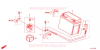 BATTERIE pour Honda CBR 125 WHITE 2012