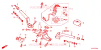 GUIDON   TE DE FOURCHE pour Honda CBR 125 WHITE 2012