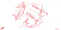 SILENCIEUX D'ECHAPPEMENT pour Honda CBR 125 WHITE 2012