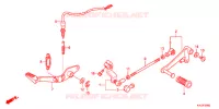 PEDALE pour Honda CBR 250 R ABS BLACK 2013