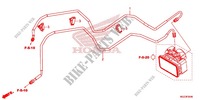 DURITE DE FREIN ARRIERE pour Honda CBR 500 R ABS BLANCHE 2013