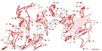 CARENAGES LATERAUX AVANT pour Honda CBR 500 R ABS HRC TRICOLOR 2014