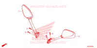 RETROVISEUR pour Honda CBR 500 R ABS 2014