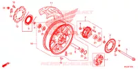 ROUE ARRIERE pour Honda CBR 500 R ABS 2014