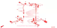 PEDALE pour Honda CBR 500 R ABS 2014